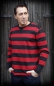 Preview: Rumble59 Sweatshirt gestreift rot-schwarz