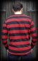 Preview: Rumble59 Sweatshirt gestreift rot-schwarz