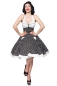 Preview: Belsira Polka Schwingkleid - Weiß