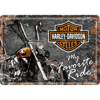 Blechschild 20x30cm - "Harley-Davidson - My Favorite Ride"