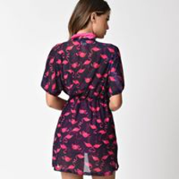 Unique Vintage Flamingo Cover up / Kimono