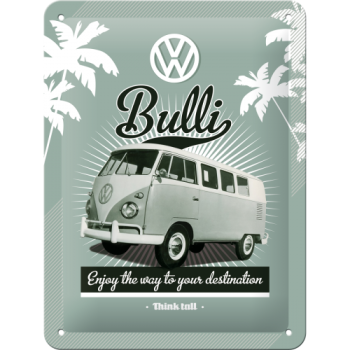 Blechschild 15x20cm - "VW Retro Bulli"