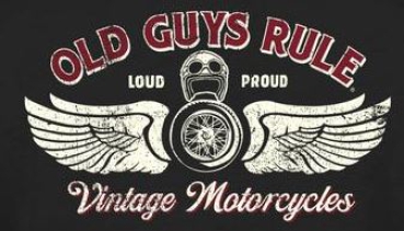 Old Guys Rule - Vintage Motorcycles - Shirt - Schwarz