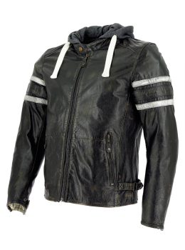 Richa Toulon Lederjacke Schwarz