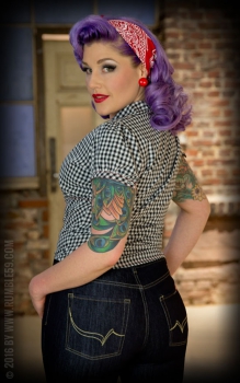 Rumble59 Bluse Cherry