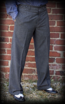 Vintage Loose Fit Pants New Jersey - grau/schwarz