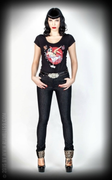 Rumble59 Jeans Black Marilyns´ Curves - Slim Fit