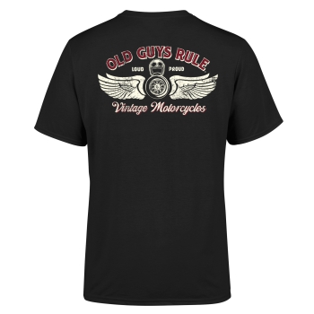 Old Guys Rule - Vintage Motorcycles - Shirt - Schwarz