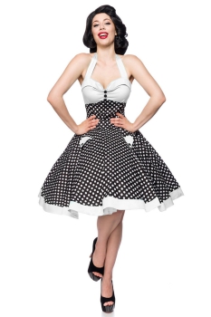 Belsira Polka Schwingkleid - Weiß