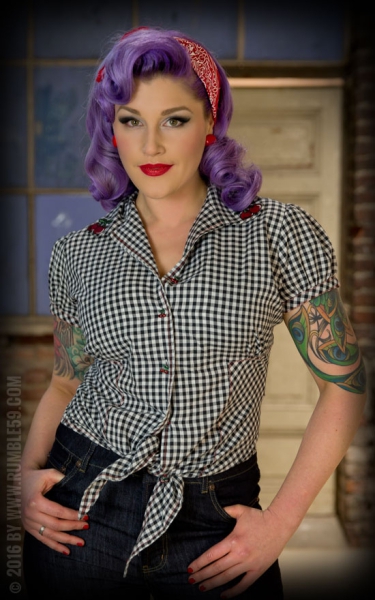 Rumble59 Bluse Cherry