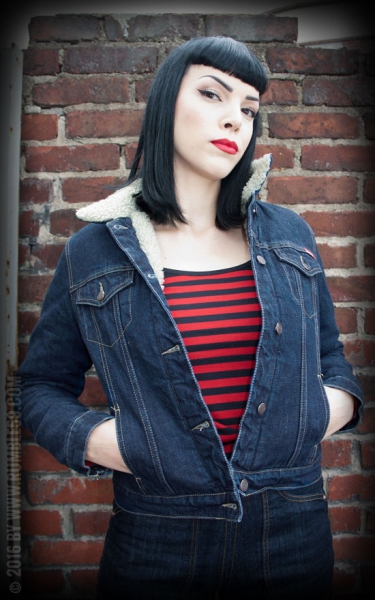 Rumble59 Jeansjacke Teddyfutter