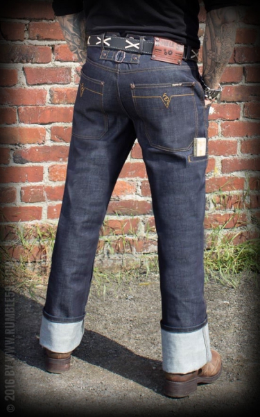Herren Vintage Hose Rumble59 Jeans Wood - Vintage-Style-Bodensee | Stretchhosen