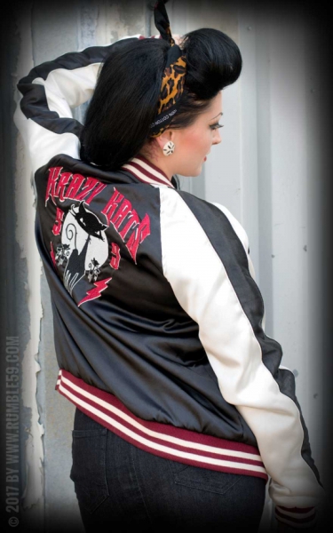 Souvenir Jacket | 2-in-1 Satin Bomberjacke Krazy Katz
