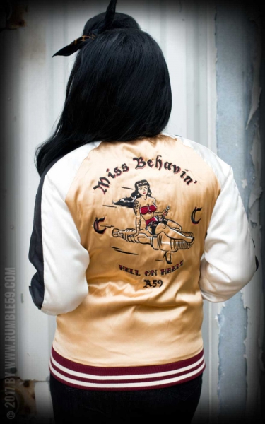 Souvenir Jacket | 2-in-1 Satin Bomberjacke Krazy Katz