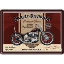 Blechpostkarte 10x14cm - "Harley Davdison - Panhead"