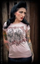 Rumble59 T-Shirt Saint or Sinner - Rosa