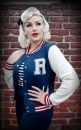 Rumble59 Collegejacke Dunkelblau